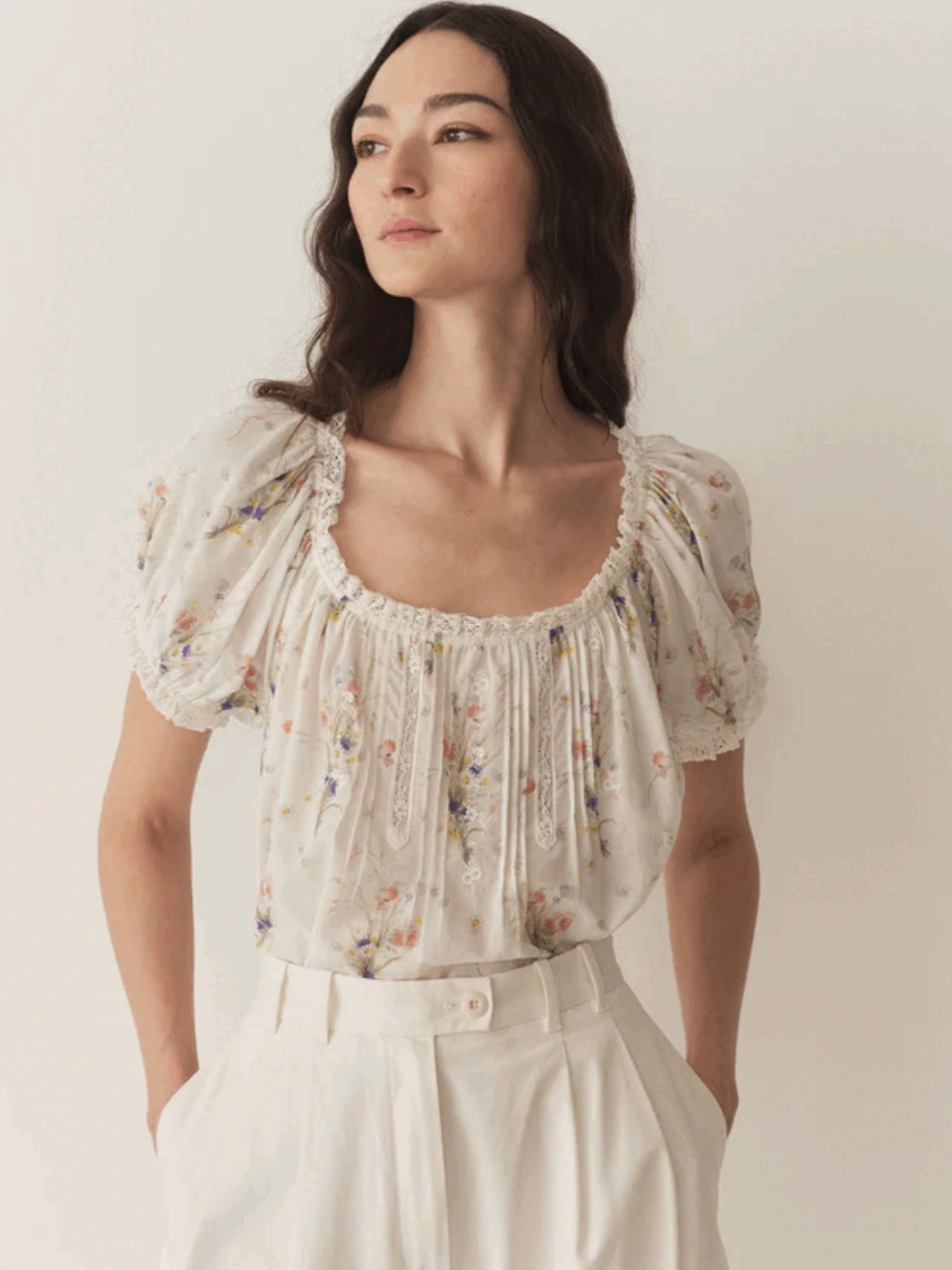 Doen Frederica Top in Painted Bouquet